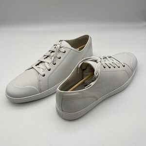 FitFlop Christone Toe-Cap Urban White Leather Sneakers Mens US‎ 13 Q98-194-120